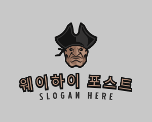 Angry Pirate Man logo design