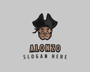 Angry Pirate Man logo design