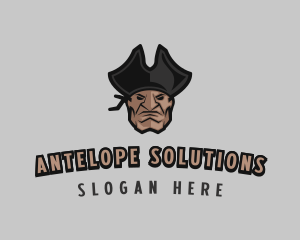 Angry Pirate Man logo design