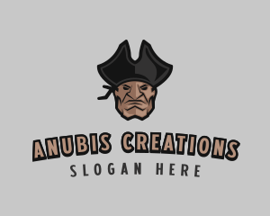 Angry Pirate Man logo design