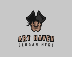 Angry Pirate Man logo design