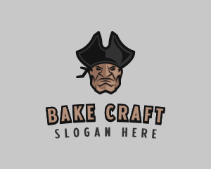 Angry Pirate Man logo design