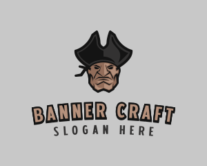 Angry Pirate Man logo design