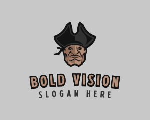 Angry Pirate Man logo design