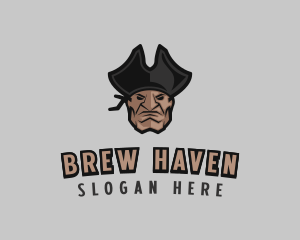 Angry Pirate Man logo design