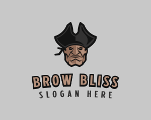 Angry Pirate Man logo design