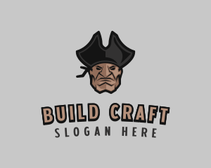 Angry Pirate Man logo design