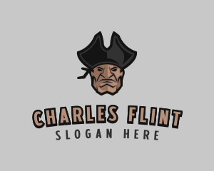 Angry Pirate Man logo design