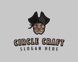 Angry Pirate Man logo design