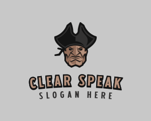 Angry Pirate Man logo design