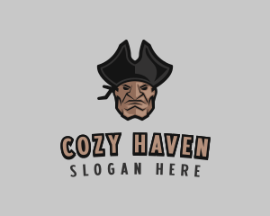 Angry Pirate Man logo design