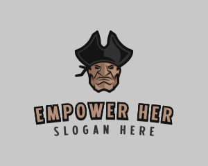 Angry Pirate Man logo design