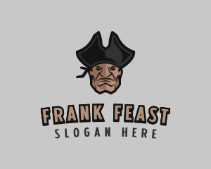 Angry Pirate Man logo design