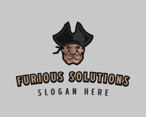 Angry - Angry Pirate Man logo design