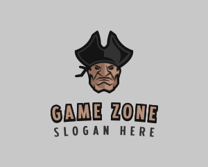 Angry Pirate Man logo design