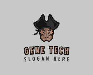 Angry Pirate Man logo design