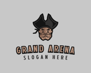 Angry Pirate Man logo design