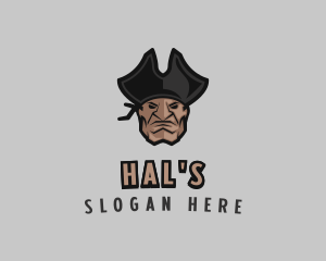 Face - Angry Pirate Man logo design