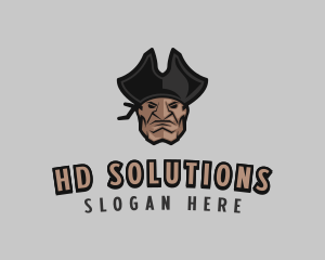 Angry Pirate Man logo design