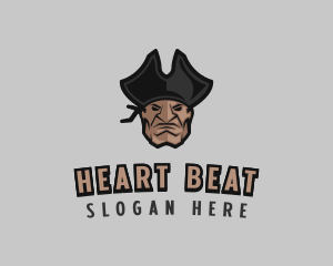 Angry Pirate Man logo design