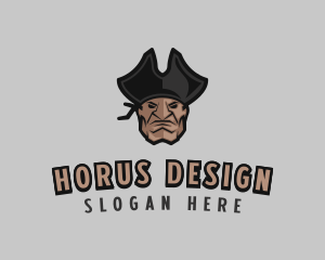 Angry Pirate Man logo design