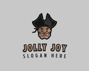 Angry Pirate Man logo design