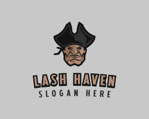 Angry Pirate Man logo design