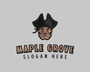 Angry Pirate Man logo design