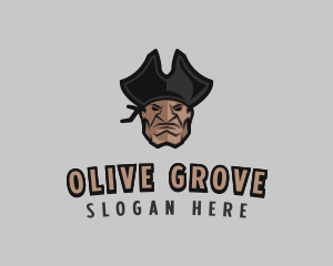 Angry Pirate Man logo design