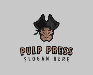 Angry Pirate Man logo design