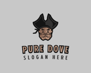 Angry Pirate Man logo design