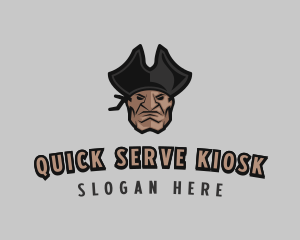 Angry Pirate Man logo design