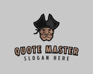 Angry Pirate Man logo design