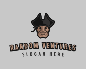 Angry Pirate Man logo design