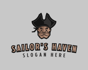 Angry Pirate Man logo design