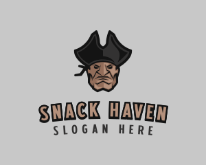 Angry Pirate Man logo design