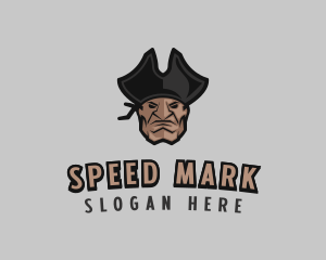 Angry Pirate Man logo design