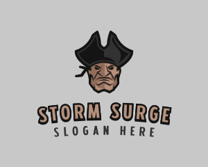 Angry Pirate Man logo design