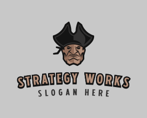 Angry Pirate Man logo design