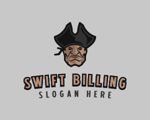 Angry Pirate Man logo design