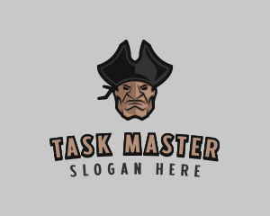 Angry Pirate Man logo design