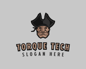 Angry Pirate Man logo design