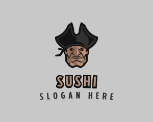 Angry Pirate Man logo design