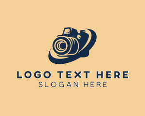 Cinematographer - Swoosh DSLR Camera logo design