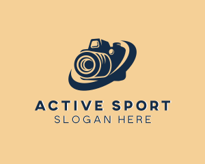 Dslr - Swoosh DSLR Camera logo design