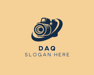 Vlog - Swoosh DSLR Camera logo design