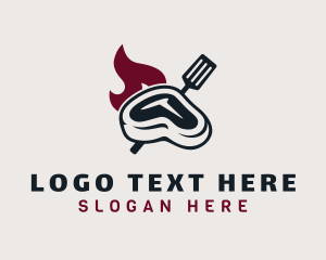 Flaming Steak Grill Logo