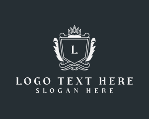 Regal - Wreath Shield Crown Boutique logo design