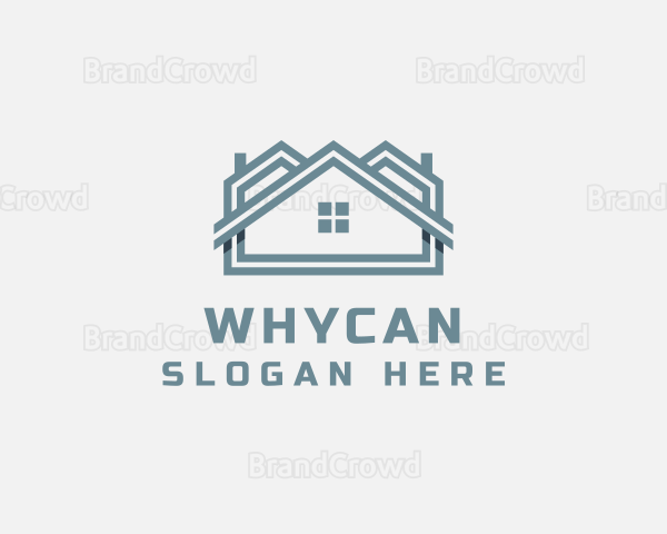 Residential Housing Roof Property Logo