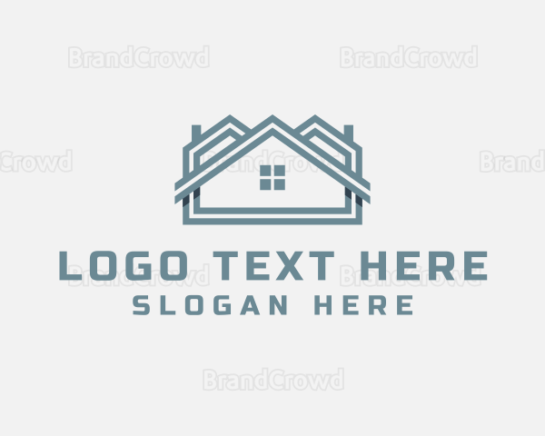 Residential Housing Roof Property Logo